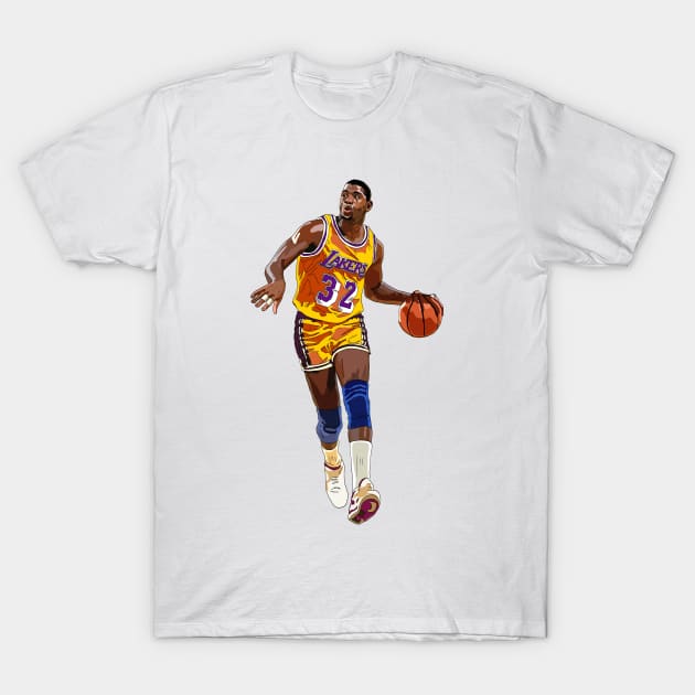 Vintage Magic - Magic Johnson - T-Shirt | TeePublic